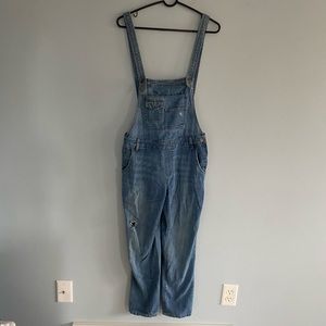Free People Denim Overalls size 28